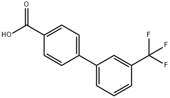 4-(3-三氟甲基苯基)苯甲酸, 195457-70-6, 结构式