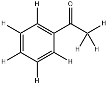 アセトフェノン-D8(重水素化率99%以上) 化学構造式