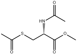 N,S-ジアセチル-L-システインメチル 化学構造式