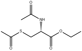 S,N-二乙酰基-L-半胱氨酸乙酯 结构式