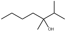 2,3-ジメチル-3-ヘプタノール 化学構造式