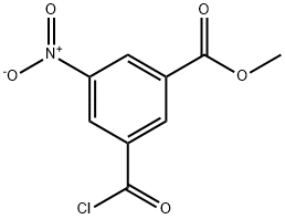 methyl 3-(chlorocarbonyl)-5-nitrobenzoate  Struktur