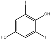 2,6-ジヨードヒドロキノン 化学構造式