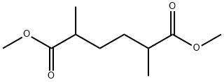 (2R,5S)-2,5-ジメチルヘキサン二酸ジメチル 化学構造式