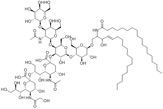 双唾液酸神经节苷酯GD1B, 19553-76-5, 结构式