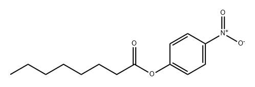 カプリル酸4-ニトロフェニル 化学構造式