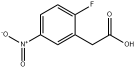 2-フルオロ-5-ニトロフェニル酢酸 化学構造式