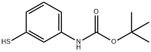 (3-MERCAPTO-PHENYL)-CARBAMIC ACID TERT-BUTYL ESTER 化学構造式