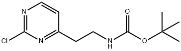 Carbamic acid, N-[2-(2-chloro-4-pyrimidinyl)ethyl]-, 1,1-dimethylethyl ester 结构式