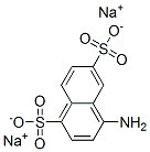 4-aminonaphthalene-1,6-disulphonic acid, sodium salt Structure