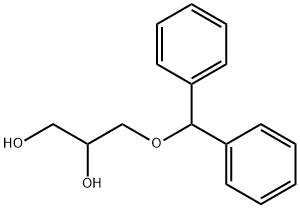 3-(benzyhdryloxy) propane-1,2-diol, 19574-66-4, 结构式