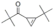 1-tert-Butyl-3-pivaloylcyclopropene Struktur