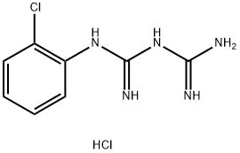 1-(2-CHLOROPHENYL)BIGUANIDE HYDROCHLORIDE Struktur