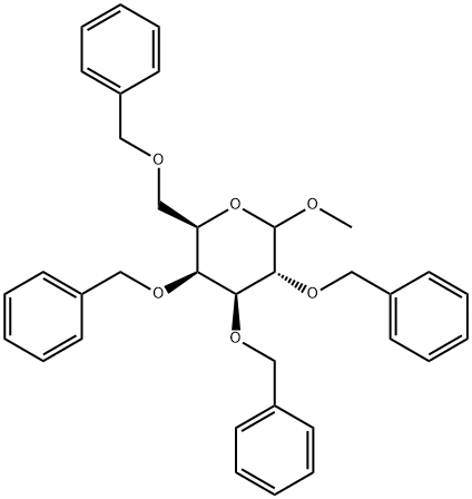 METHYL-2,3,4,6-TETRA-O-BENZYL-D-GALACTOPYRANOSIDE Structure