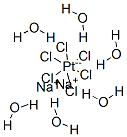 Sodium hexachloroplatinate(IV) hexahydrate Struktur