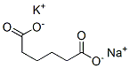 アジピン酸1-ナトリウム6-カリウム 化学構造式