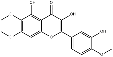 泽兰黄醇 结构式