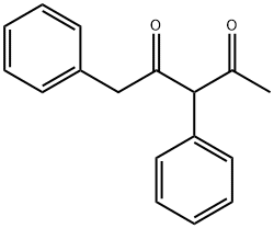 1,3-ジフェニル-2,4-ペンタンジオン 化学構造式