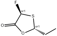 1,3-Oxathiolan-5-one,2-ethyl-4-fluoro-,trans-(9CI) Structure