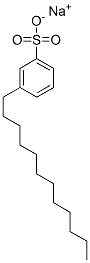 3-十二烷基苯磺酸钠盐,19589-59-4,结构式