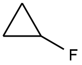 フルオロシクロプロパン 化学構造式