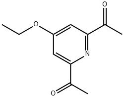 4-エトキシ-2,6-ジアセチルピリジン 化学構造式