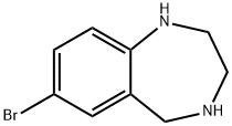 7-ブロモ-2,3,4,5-テトラヒドロ-1H-ベンゾ[E][1,4]ジアゼピン 化学構造式