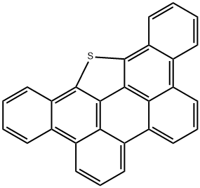 ジベンゾ[2,3;10,11]ペリレノ[1,12-BCD]チオフェン, IN CHLOROBENZENE (20ΜG/ML) 化学構造式