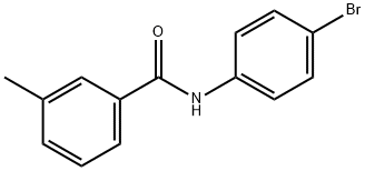 N-(4-溴苯基)-3-甲基苯甲酰胺, 196081-96-6, 结构式