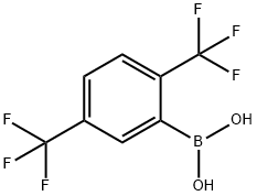 2,5-BIS(TRIFLUOROMETHYL)BENZENEBORONIC ACID 化学構造式