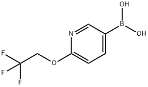 [6-(2,2,2-TRIFLUOROETHOXY)PYRIDIN-3-YL]BORONIC ACID, 196083-20-2, 结构式