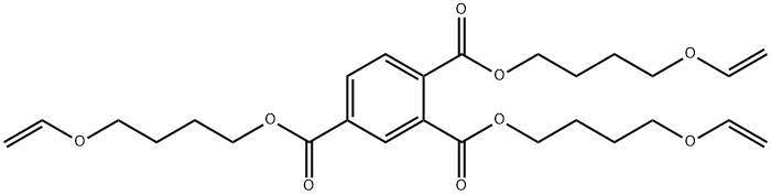 三[4-(乙烯氧)丁基]偏苯三甲酸酯, 196109-17-8, 结构式