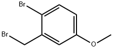 2-ブロモ-5-メトキシベンジルブロミド 化学構造式