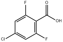 4-CHLORO-2,6-DIFLUOROBENZOIC ACID Struktur