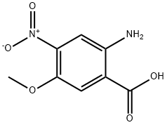 2-Amino-4-nitro-5-methoxybenzoic Acid Struktur