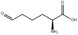 2-アミノ-5-ホルミルペンタン酸 化学構造式