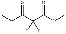 2,2-ジフルオロ-3-オキソペンタン酸メチル 化学構造式
