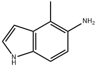 4-甲基-5-氨基吲哚, 196205-06-8, 结构式