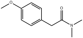 2-(4-メトキシフェニル)-N,N-ジメチルアセトアミド 化学構造式