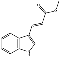 インドール-3-アクリル酸メチル 化学構造式