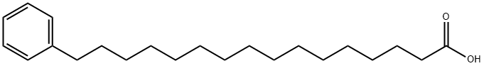 16-苯基十六酸, 19629-78-8, 结构式