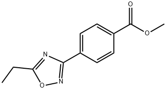 Methyl 4-(5-Ethyl-1,2,4-oxadiazol-3-yl)benzoate Struktur