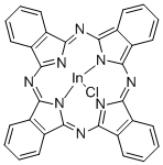 INDIUM(III) PHTHALOCYANINE CHLORIDE Structure