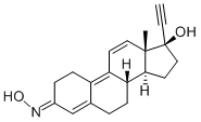 3-Oxidido 17-alpha-ethynyl 17-beta-hydroxy estra-4,9,11-triene [French ] Structure