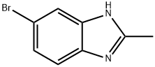 2-メチル-5-ブロモ-1H-ベンゾイミダゾール 化学構造式