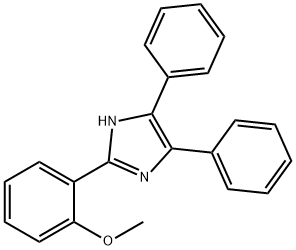 2-(2-甲氧基苯基)-4,5-二苯基-1H-咪唑, 1965-19-1, 结构式