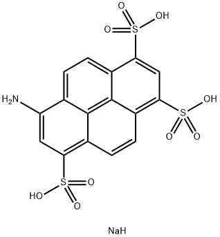8-アミノピレン-1,3,6-トリスルホン酸三ナトリウム塩 化学構造式
