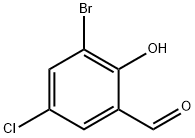 3-ブロモ-5-クロロサリチルアルデヒド 化学構造式