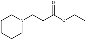 1-ピペリジンプロピオン酸 エチル 化学構造式