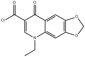 1,3-Dioxolo(4,5-g)quinoline-7-carbonyl chloride, 5-ethyl-5,8-dihydro-8 -oxo- Structure